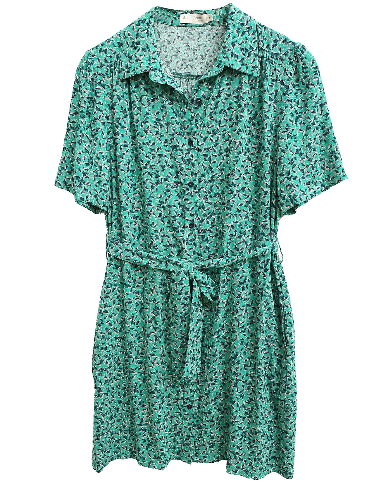 See u Soon Robe Joy imprimée verte
