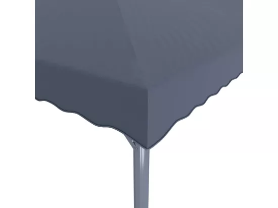 Tonnelle et guirlande lumineuse à LED 4x3m Anthracite Aluminium