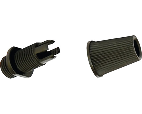 Trekontlasting met kabelwartel, zwart, voor verlichting