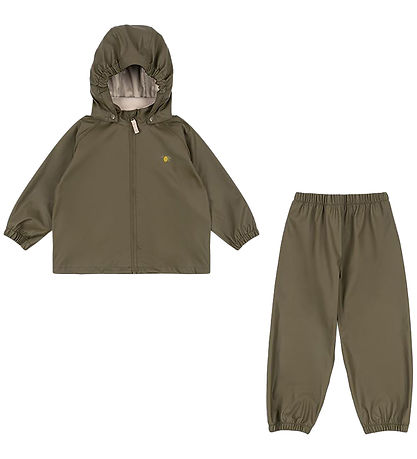 Konges Sløjd Regenkleidung - PU - Schlicht - Verbrannt Olive