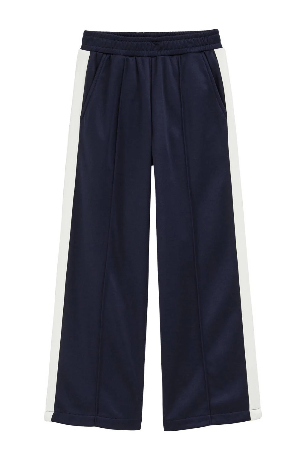 WE Fashion straight sweatpant donkerblauw