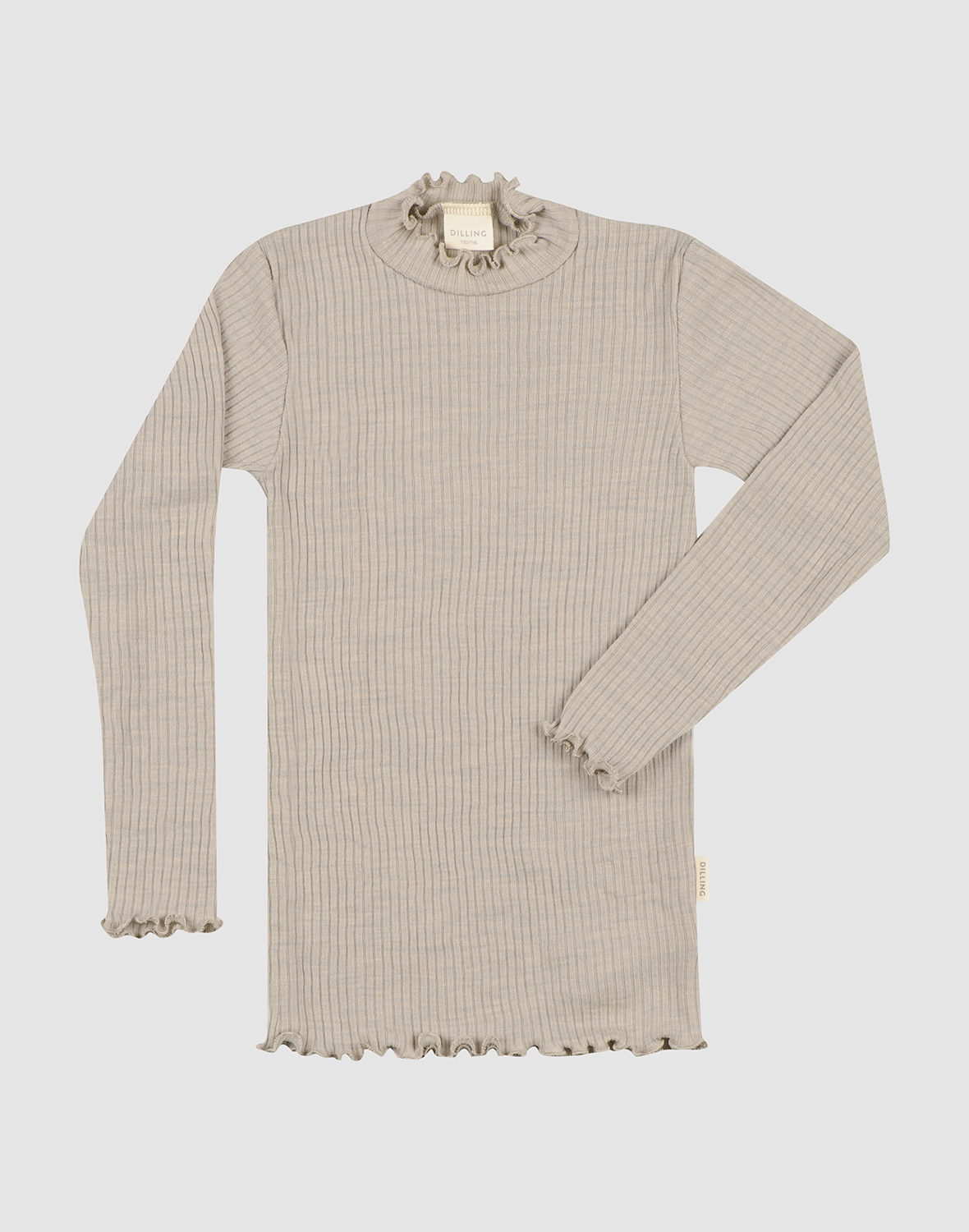 Shirt met ruches van merinowol voor kinderen