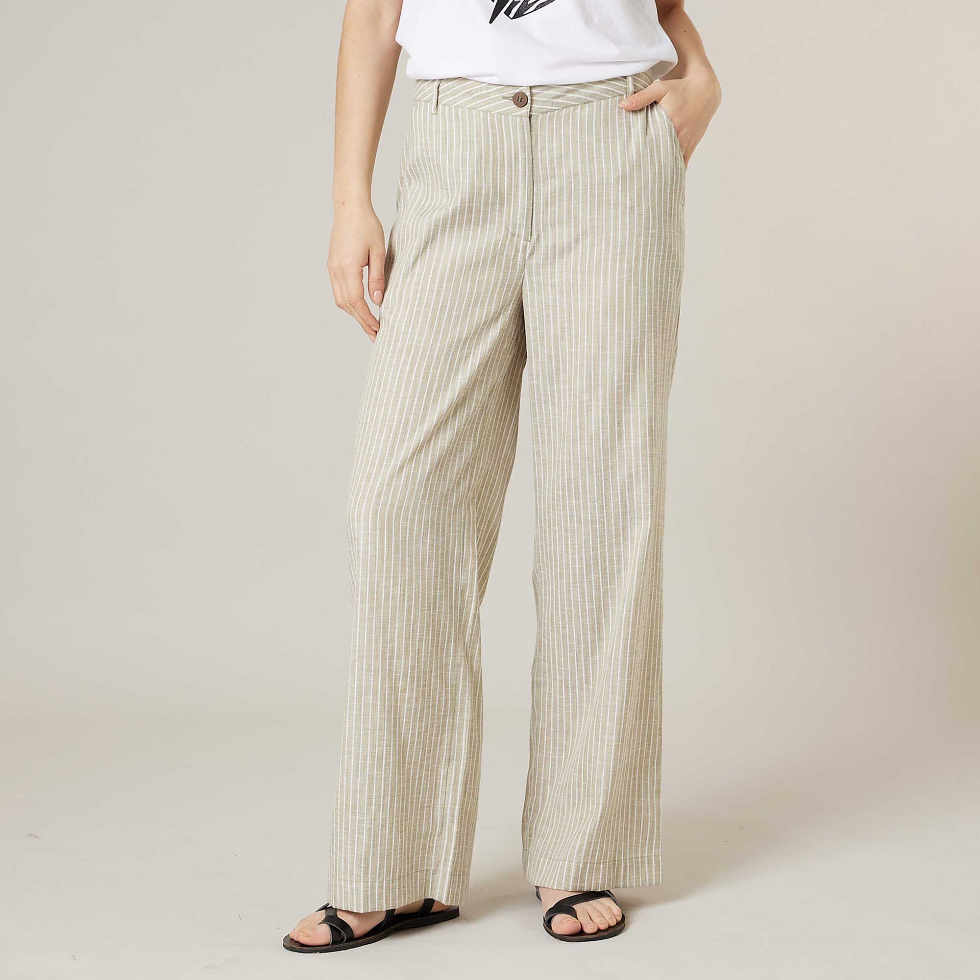 Pantalon Femme kaki