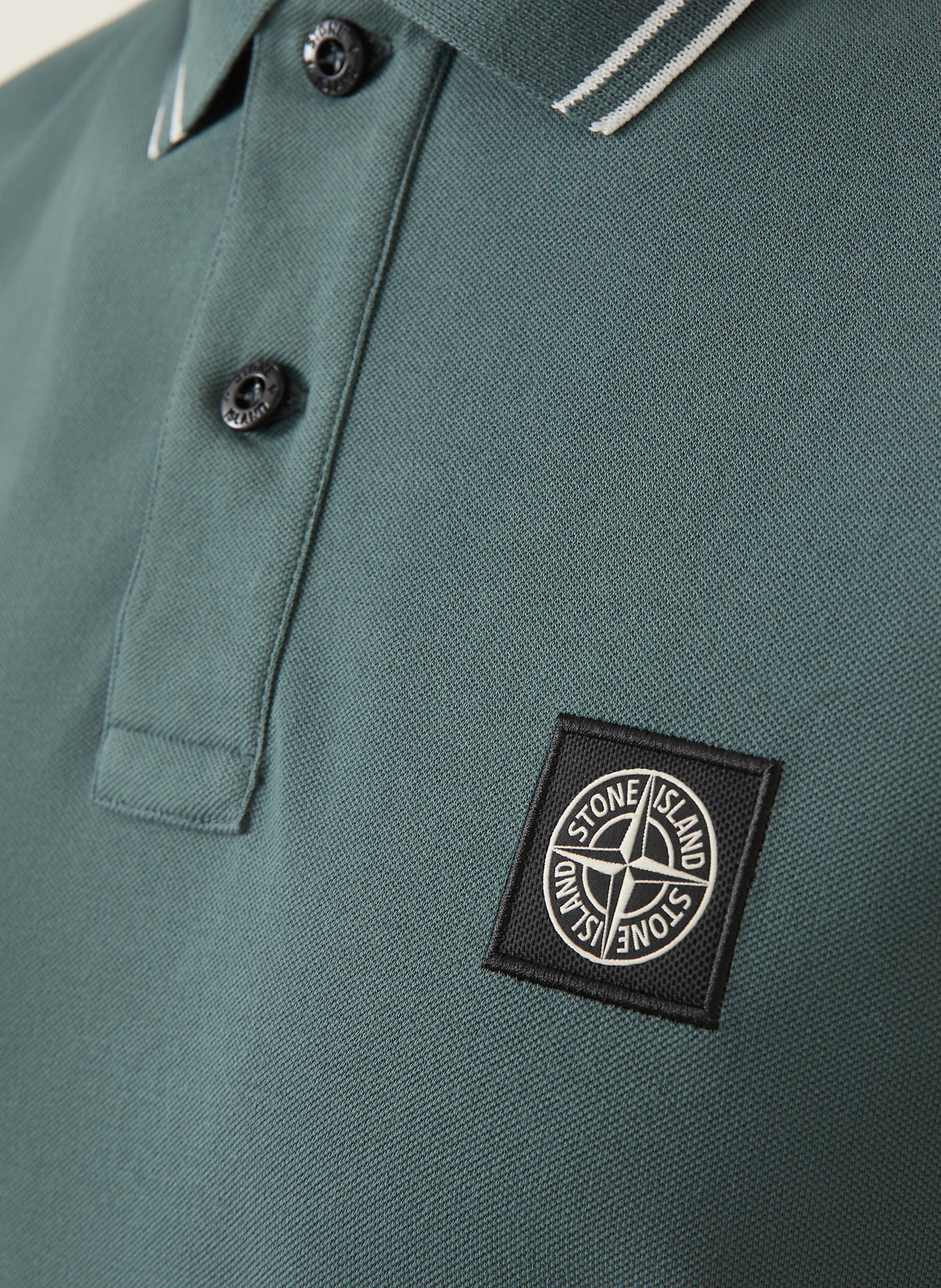 STONE ISLAND Piqué-Poloshirt Slim Fit