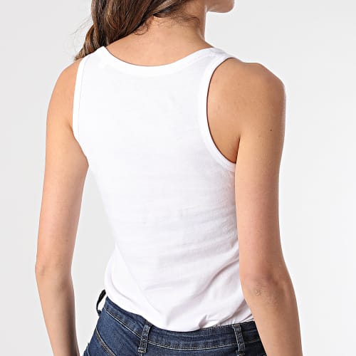 Débardeur Femme Logo Blanc Noir