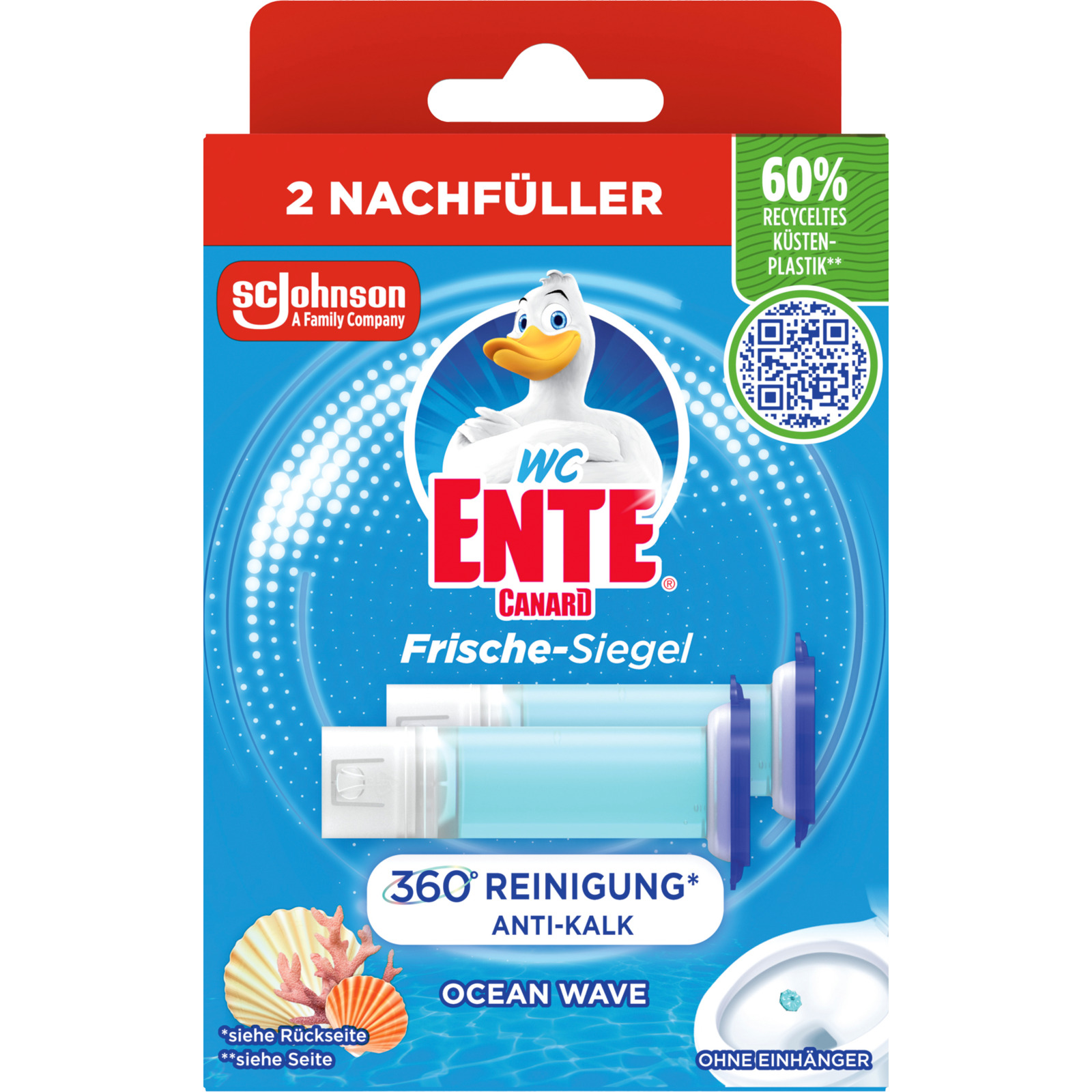WC Ente Frische-Siegel Refill Marine 2 x 36 ml