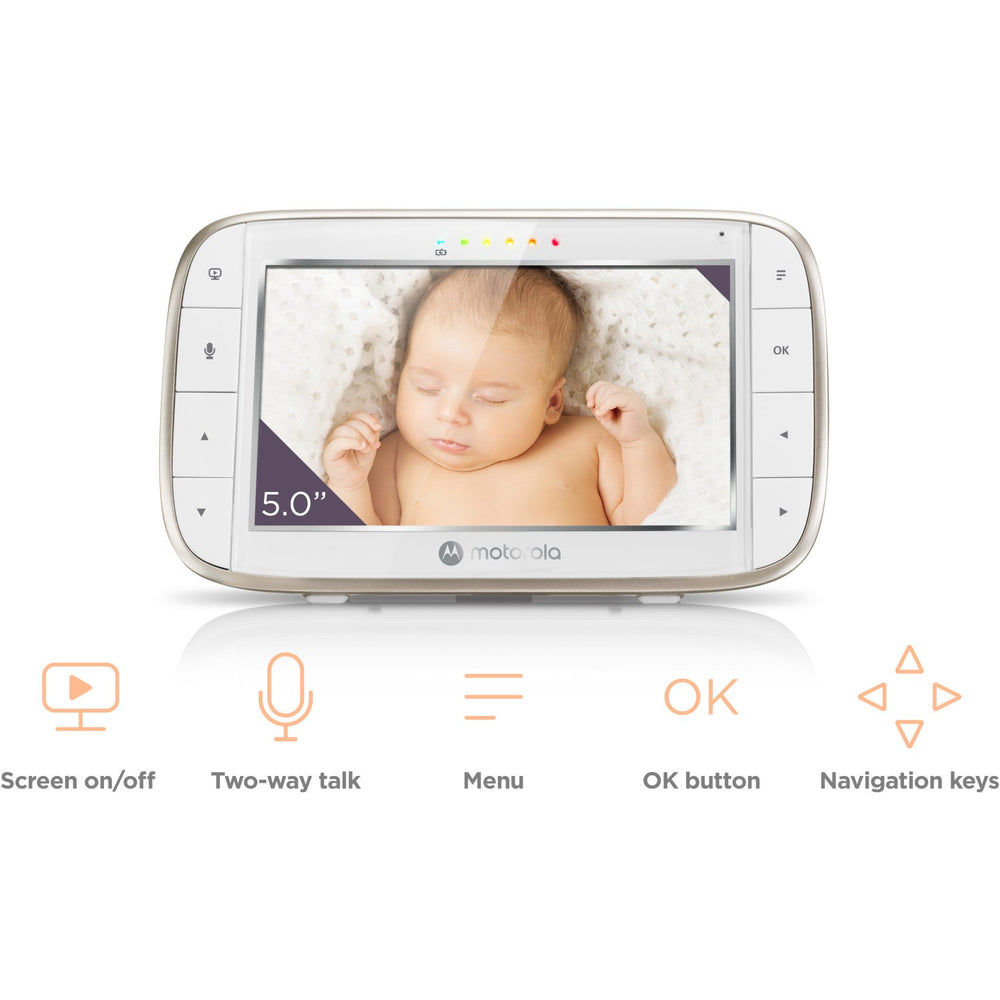 Køb Motorola Babyalarm med Kamera - Hvid - VM855 Connect