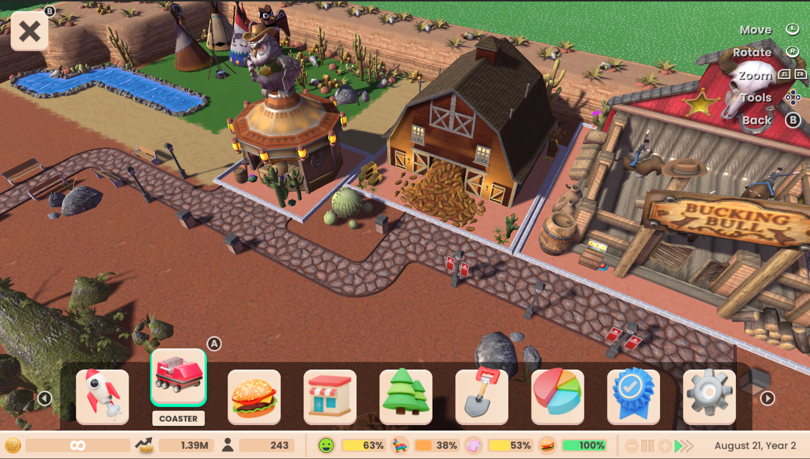 RollerCoaster Tycoon (Adventures Deluxe)- Nintendo Switch