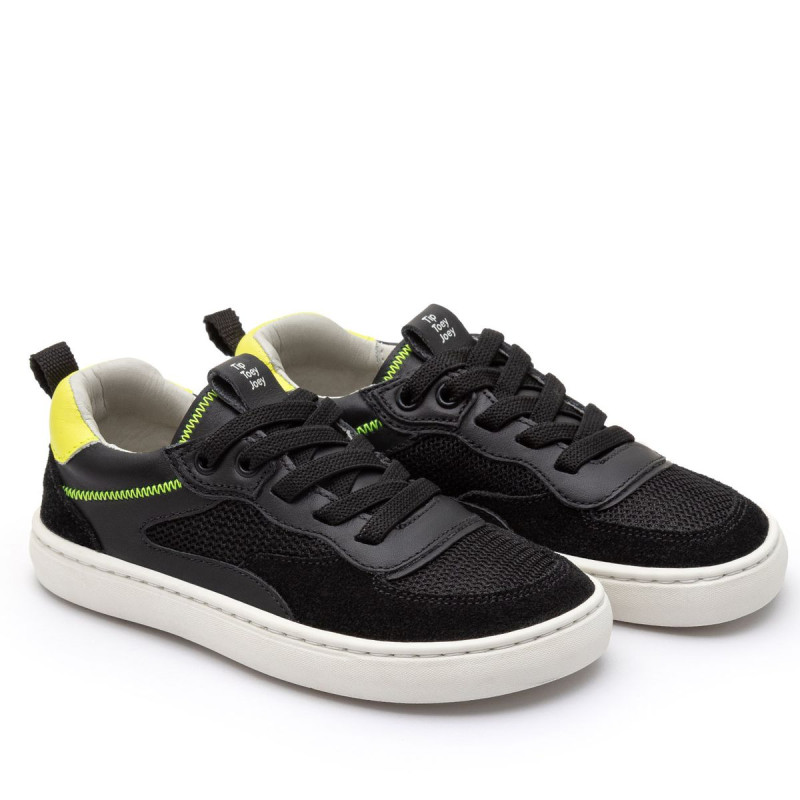Tip Toey Joey Tip Toey Joey Kidos Sneakers Step Black Amarelo Neon