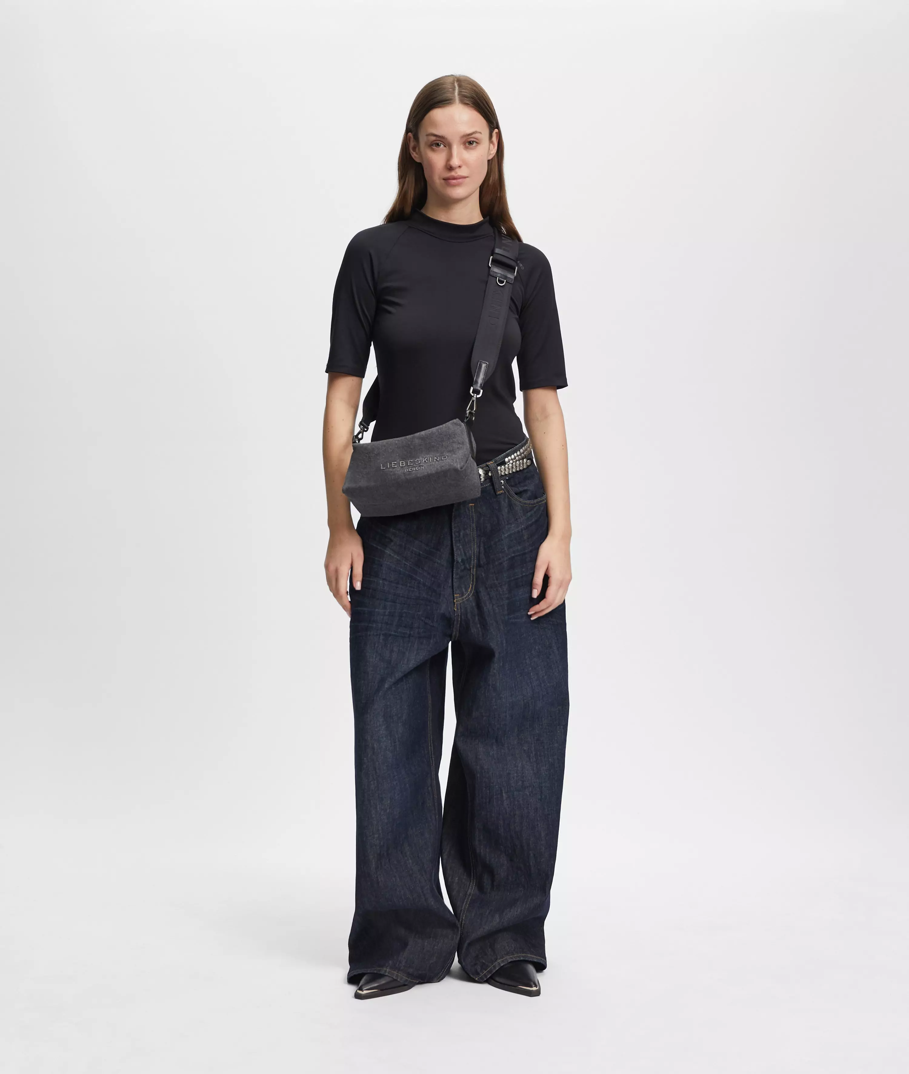 Denim Elvira Camera-Bag S Handy denim shoulder bag