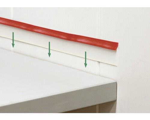 Silco-flex aluminium grijs afdichtingsprofiel, lengte: 4200 mm