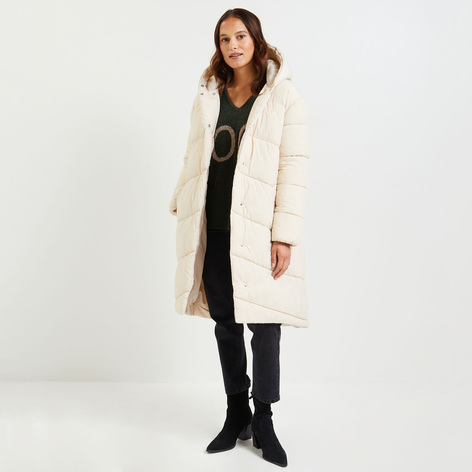 Doudoune mi-longue femme