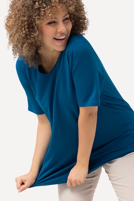 T-Shirt, A-Linie, V-Ausschnitt, Halbarm