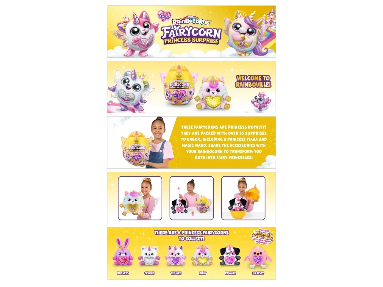 Rainbocorns Fairycorn Princess Series 6 Plush Medium