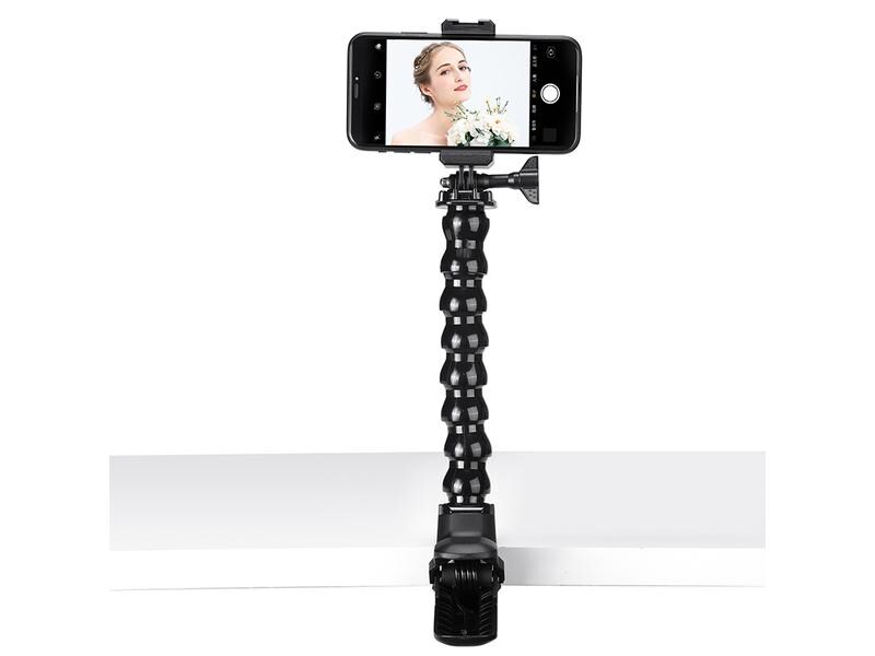 Ulanzi Smartphone-Stativ MP-4 Handyhalterung mit Superklemme und verstellbarem Schwanenhals