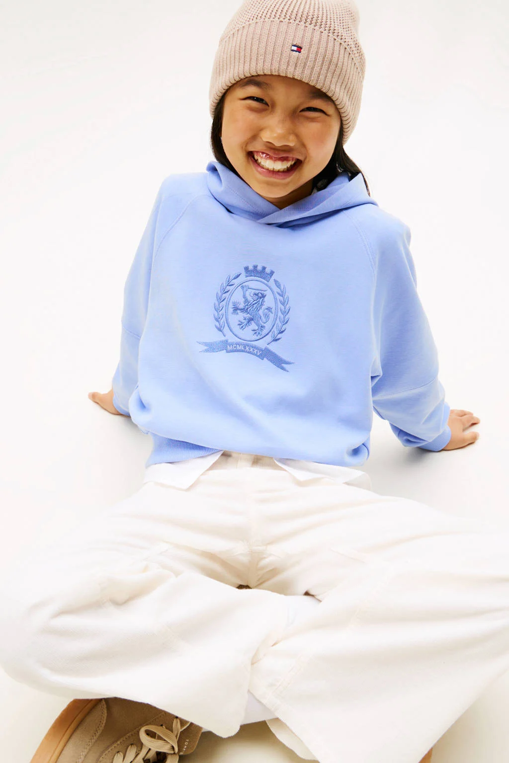 Tommy Hilfiger hoodie lichtblauw