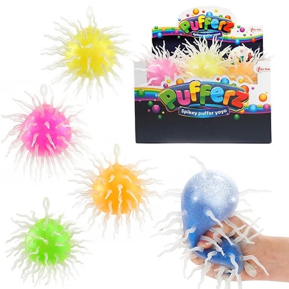 Knetball Anti-Stressball Puffer Ball mit Spikes