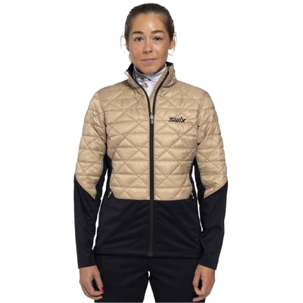 Veste ski de fond SWIX INFINITY HYBRID INSULATED JACKET W DUNE/BLACK