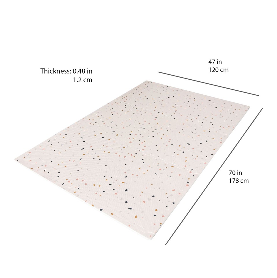 3 Sprouts - Gulvpuslespil - Terrazzo / Lys rosa