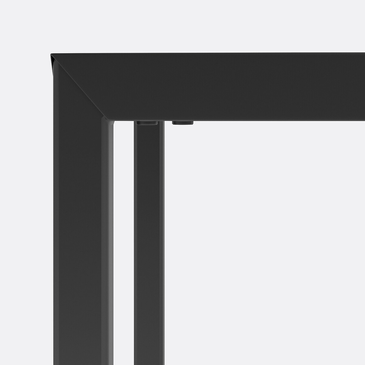 LA REDOUTE INTERIEURS<br>Mesa de jantar em aço preto, 6 pessoas Hiba