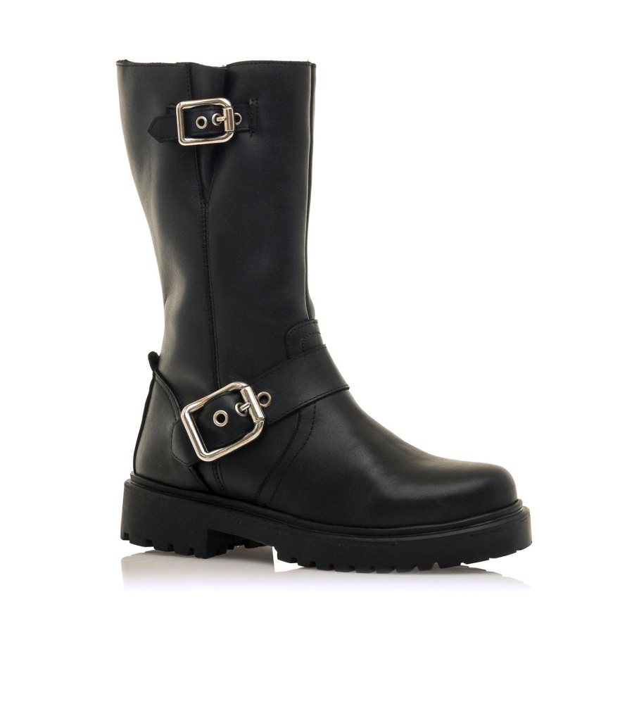Botas Mustang Lilou de couro preto
