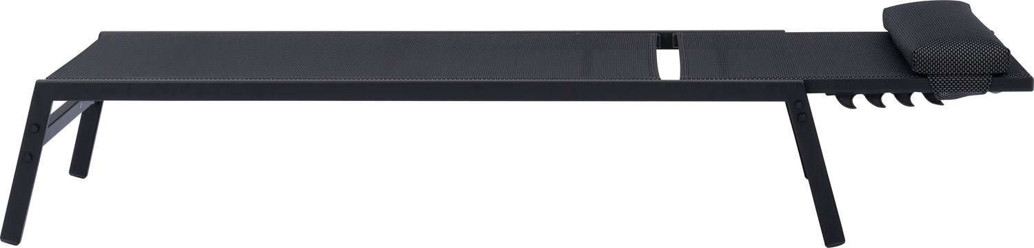 Intratuin ligbed Lulu donker grijs 199 x 61 x 33 cm