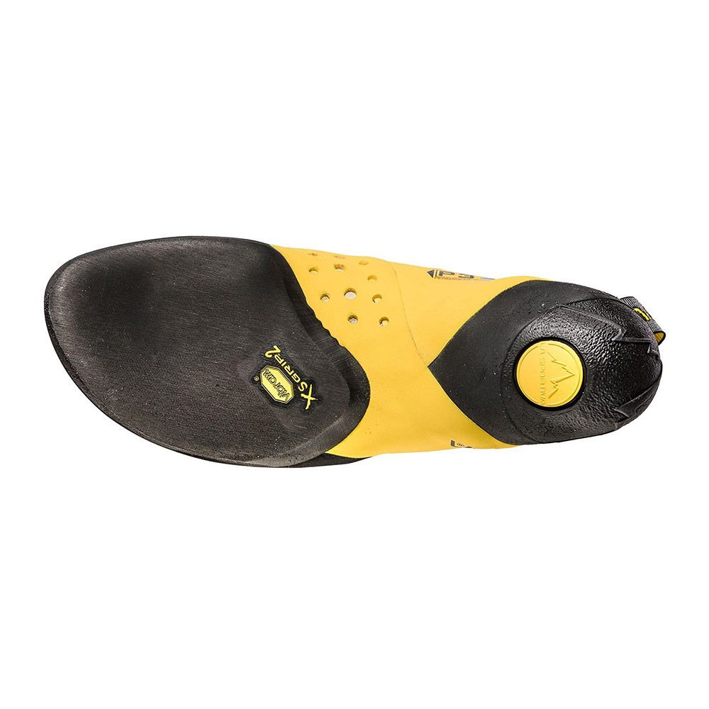 La Sportiva SOLUTION - Chaussons escalade Homme white/yellow