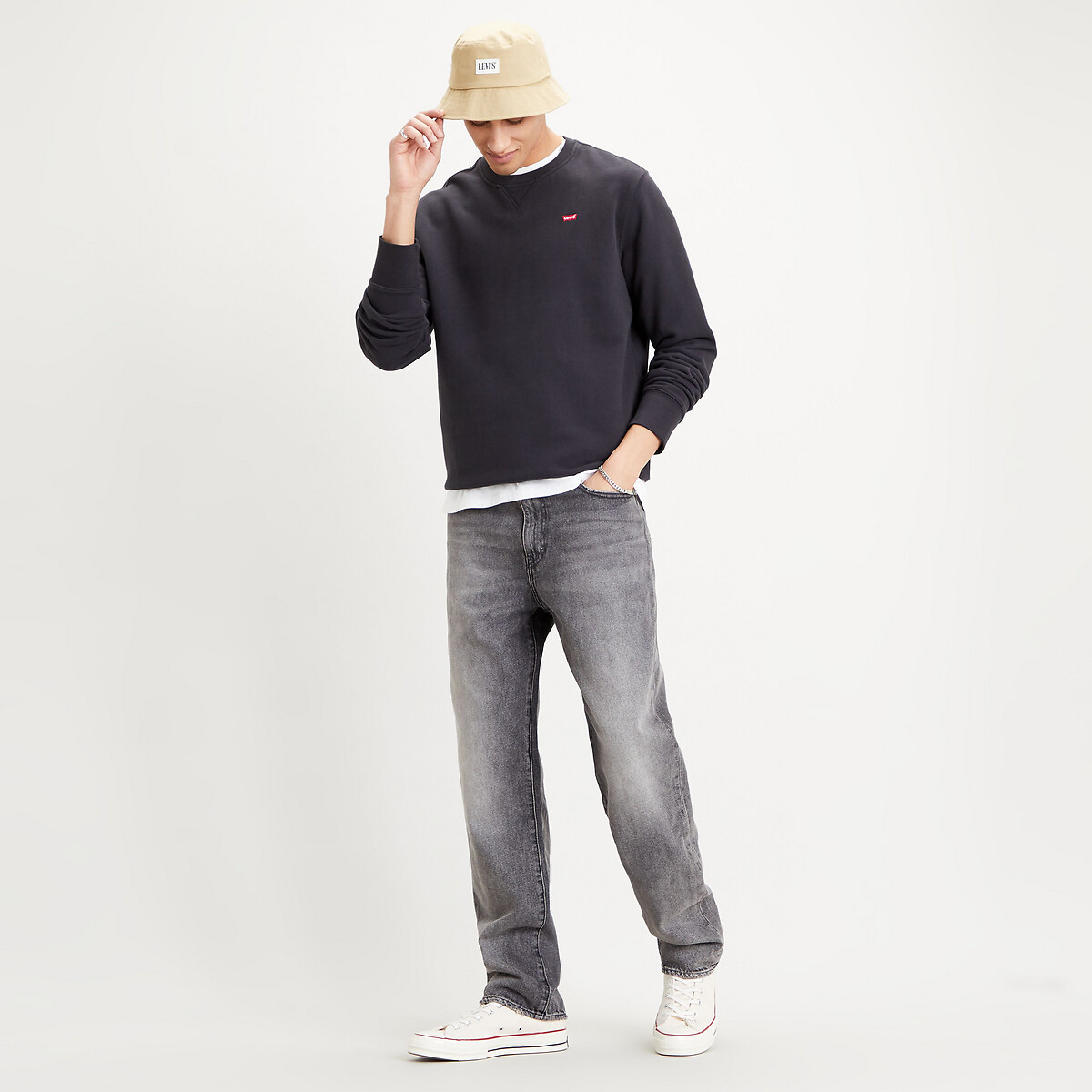 Suéter Levi's com gola redonda Novo Original