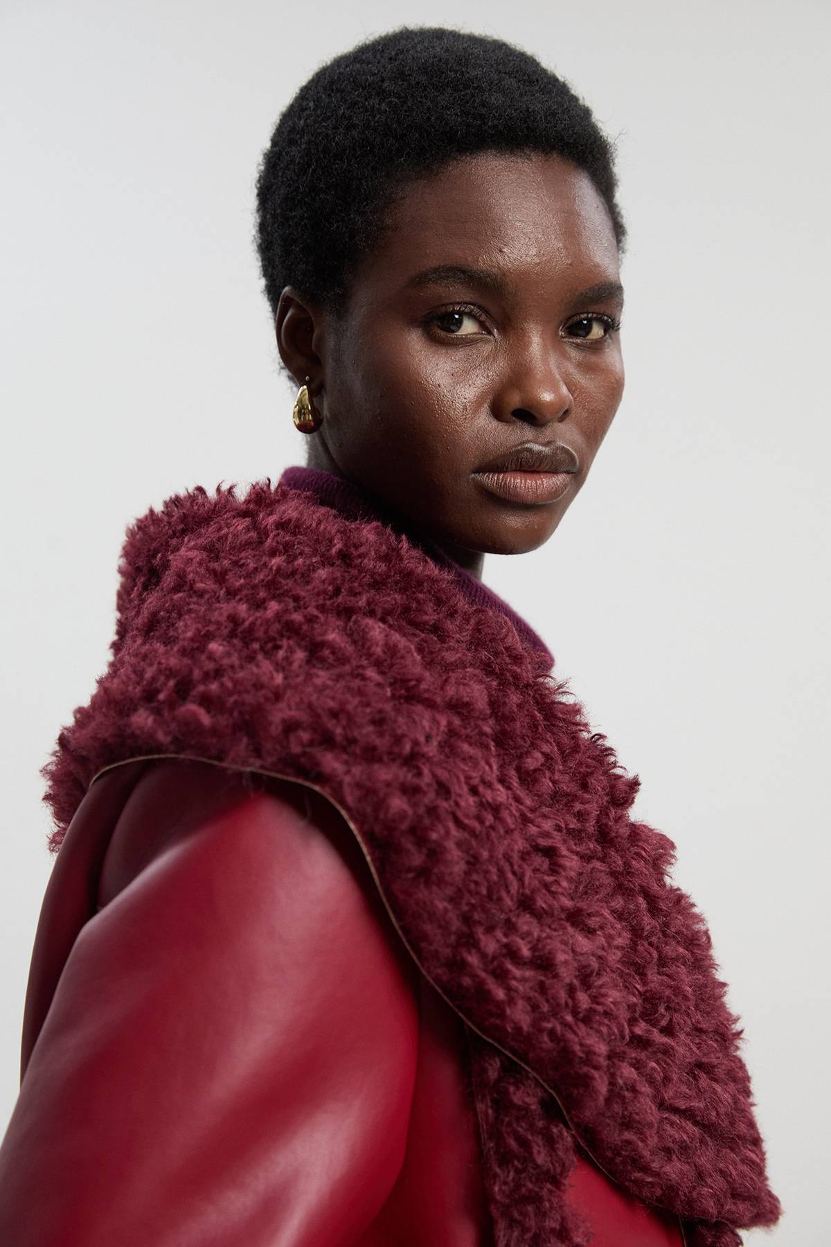 KarenMillen Manteau Mi-Long avec Détails de Poches en synthétique