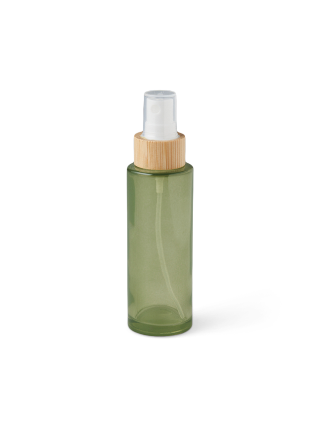Rejseflaske med spray 60 ml | Glas/bambus. 60 ml. | Green
