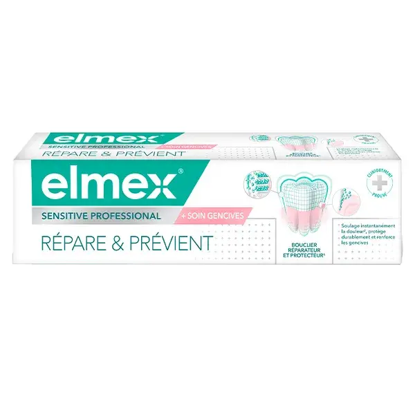 Pasta de dentes Elmex Sensitive Professional para cuidado das gengivas, 75ml
