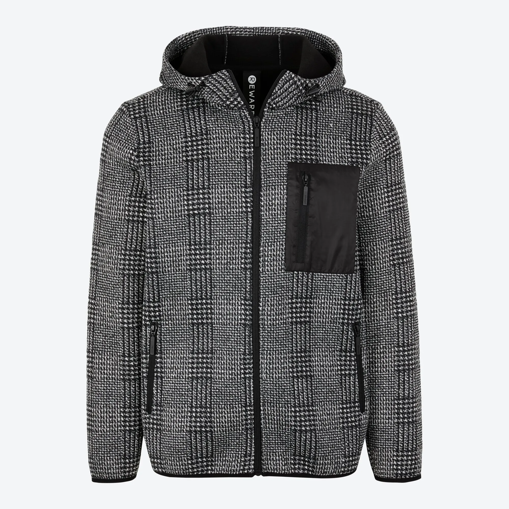 Herren-Fleecejacke mit Kapuze