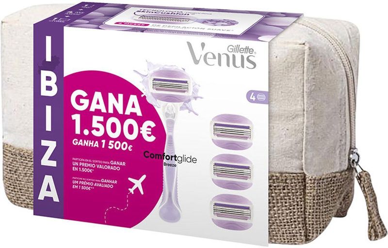 Gillette - Venus Comfortglide Breeze - Scheerapparaat - Met 1 Handvat en 4 Navullingen - Ibiza