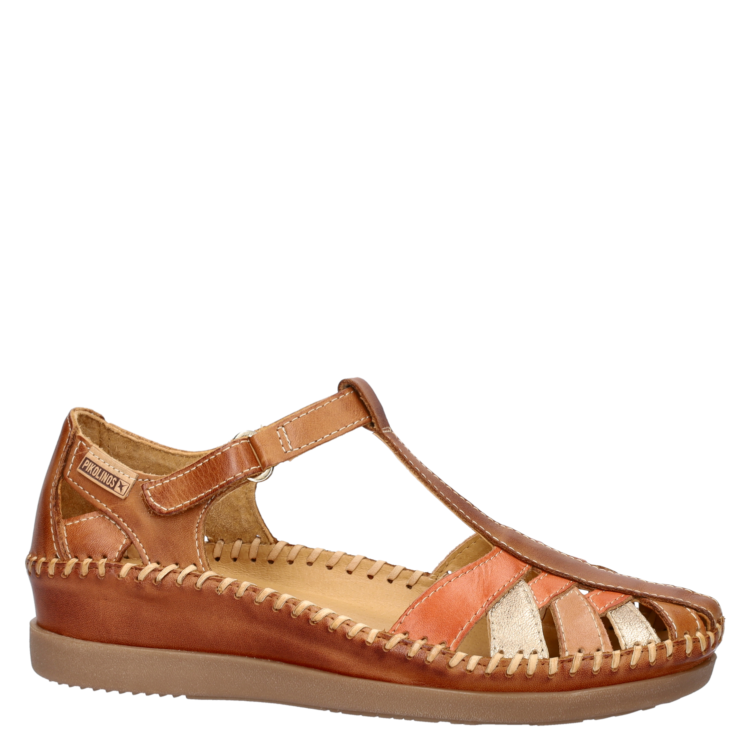 Cadaques dames sandaal Pikolinos Cognac