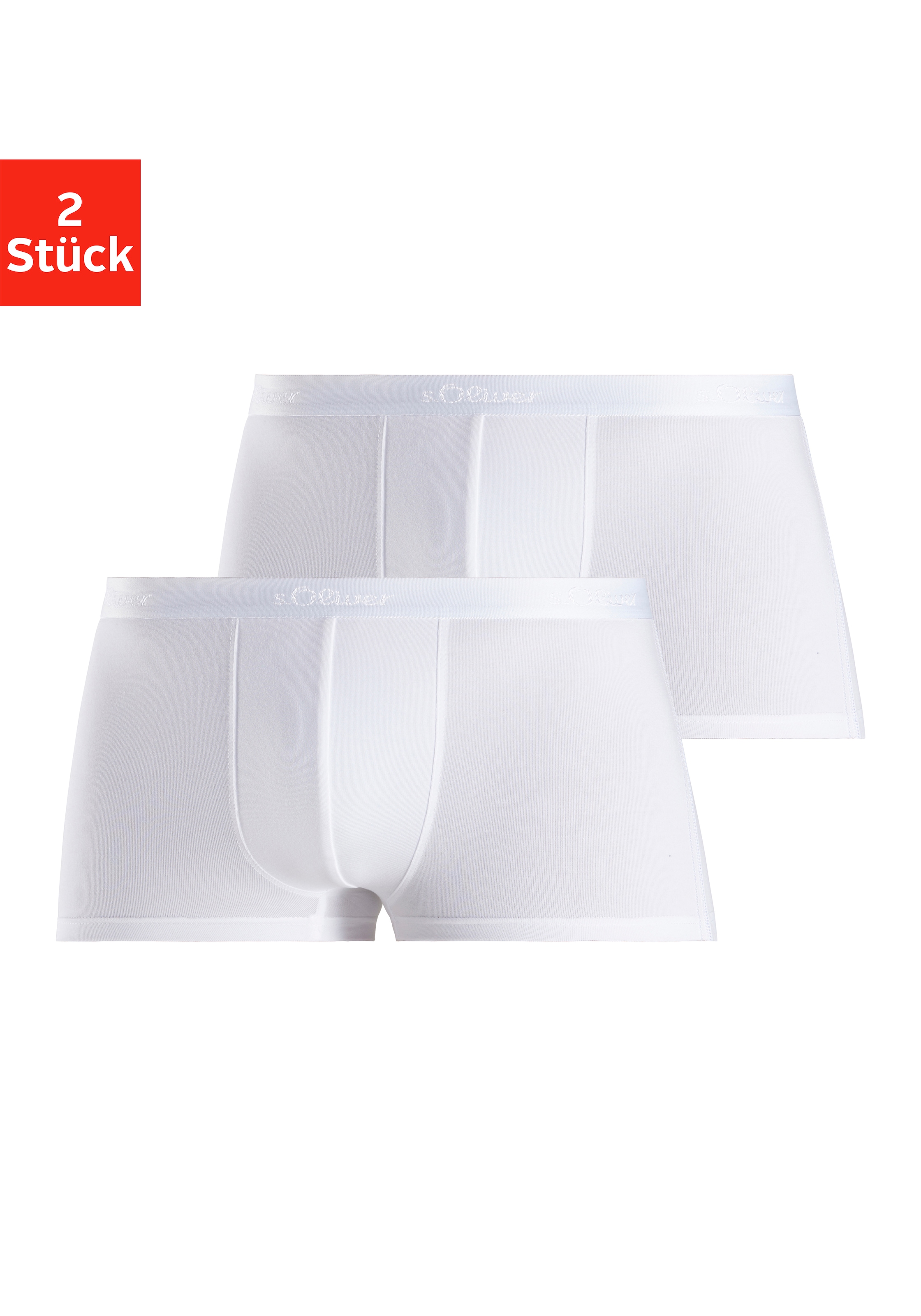 s.Oliver Hipster, 2 Stk. knapp sitzende Boxershorts aus weichem Modal