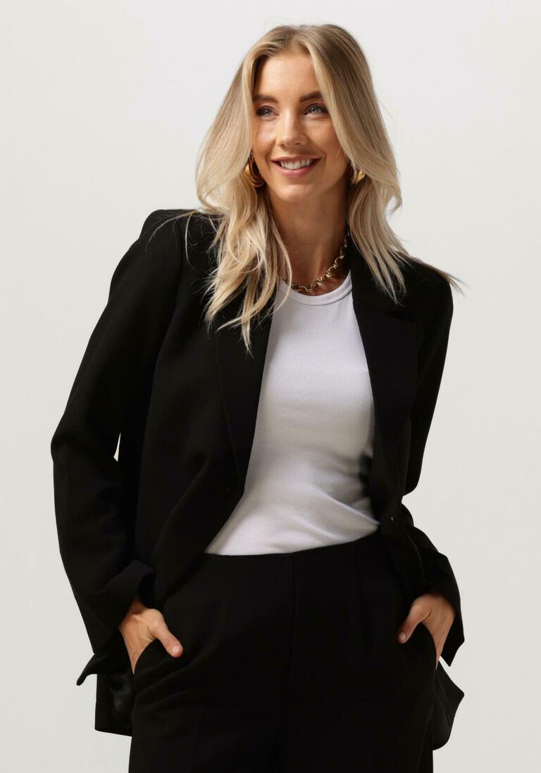 MSCH COPENHAGEN zwarte msch copenhagen blazer mschbarbine slit blazer