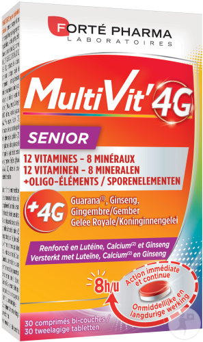 Forté Pharma MultiVit' 4G Senior 30 Comprimés