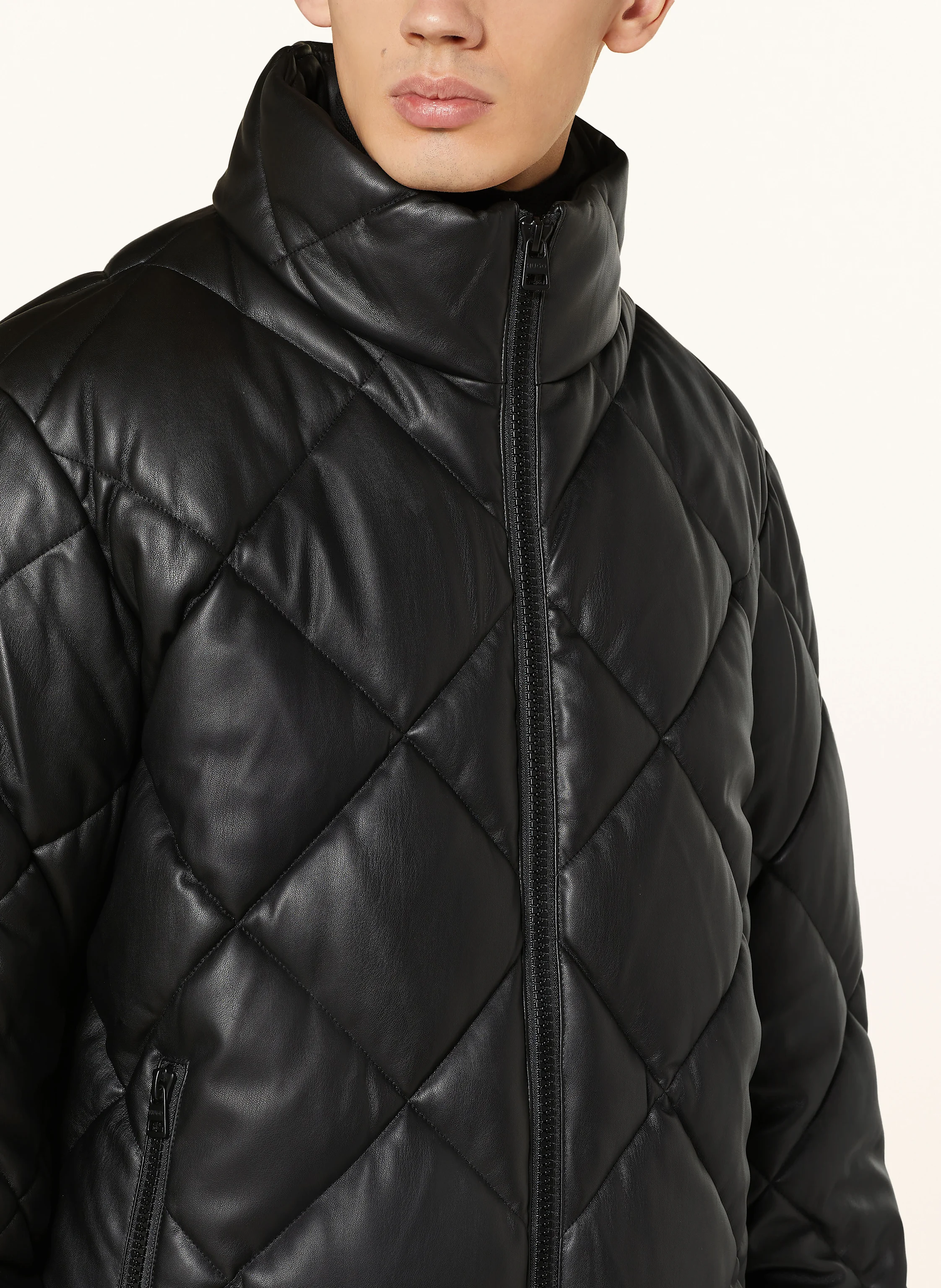 HUGO Steppjacke BORIN in Lederoptik
