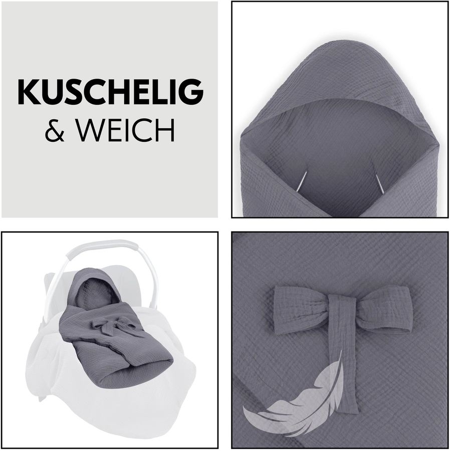 hauck Einschlagdecke Snuggle so Cosy Stone