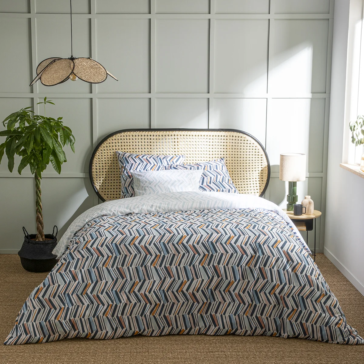 PACK HOUSSE DE COUETTE + TAIE(S) D'OREILLER COTON APACHE