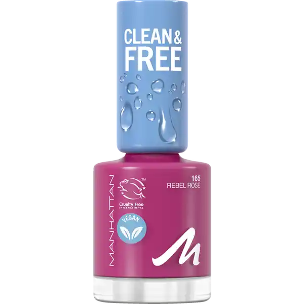 Clean & Free Nail Polish 165 Rebel Rose