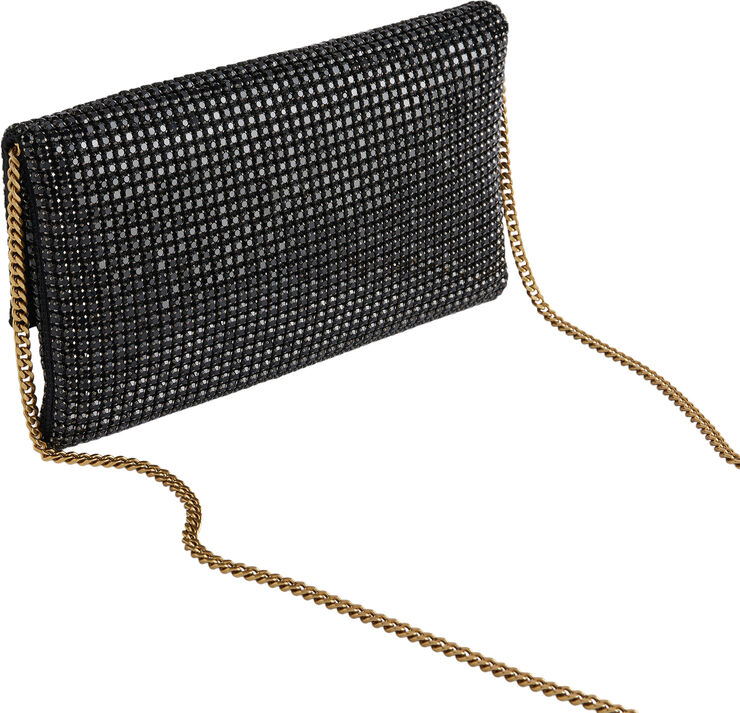 Ted Baker KRISTN Crystal Long Fold Over Cross Black