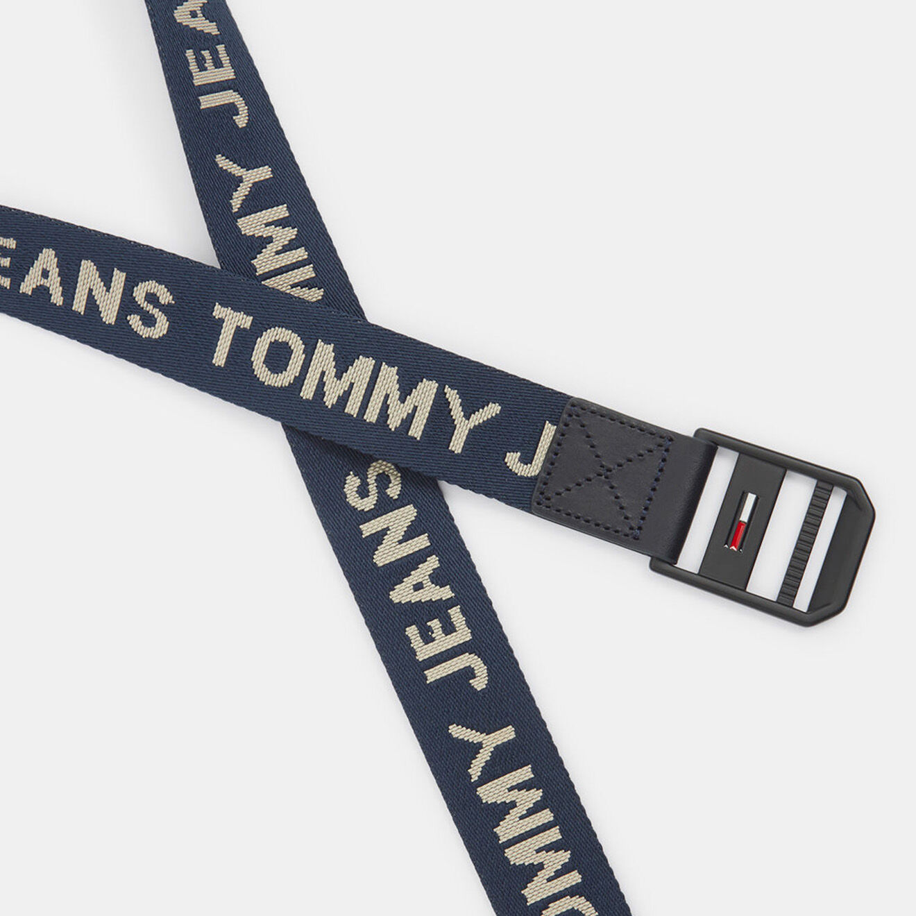 Tommy Jeans Ceinture Toile Logo bleu marine
