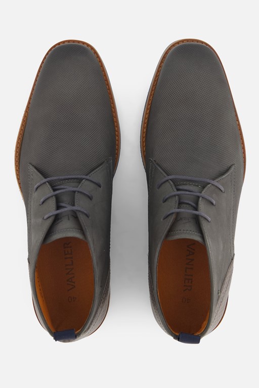 Van Lier Amalfi Veterboots grijs Leer