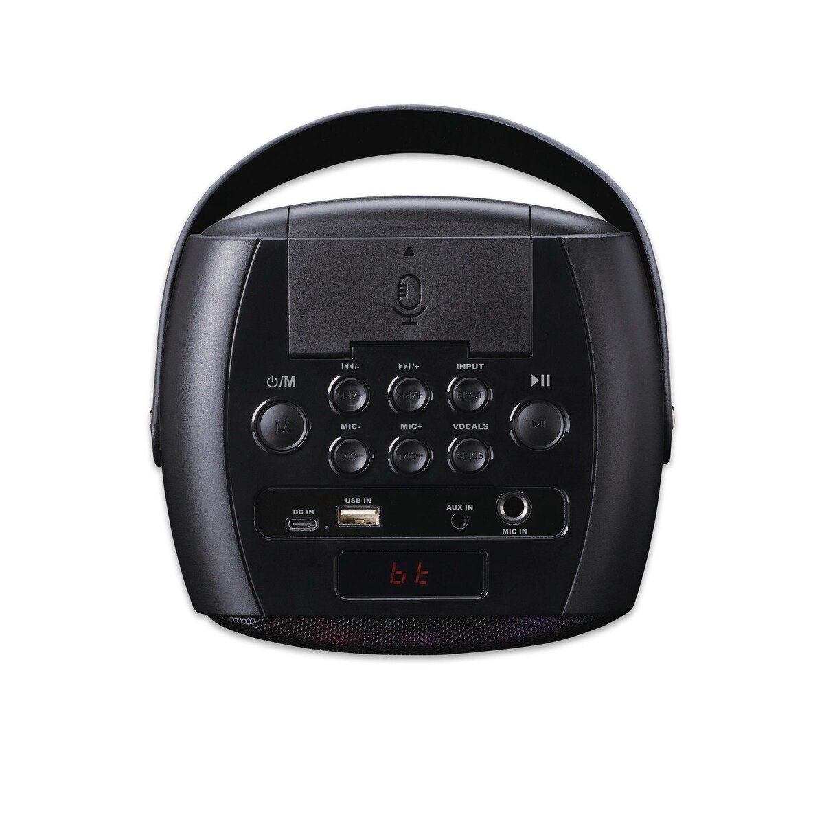 LENCO BTC-060 Bluetooth-Lautsprecher Karaokefunktion schwarz