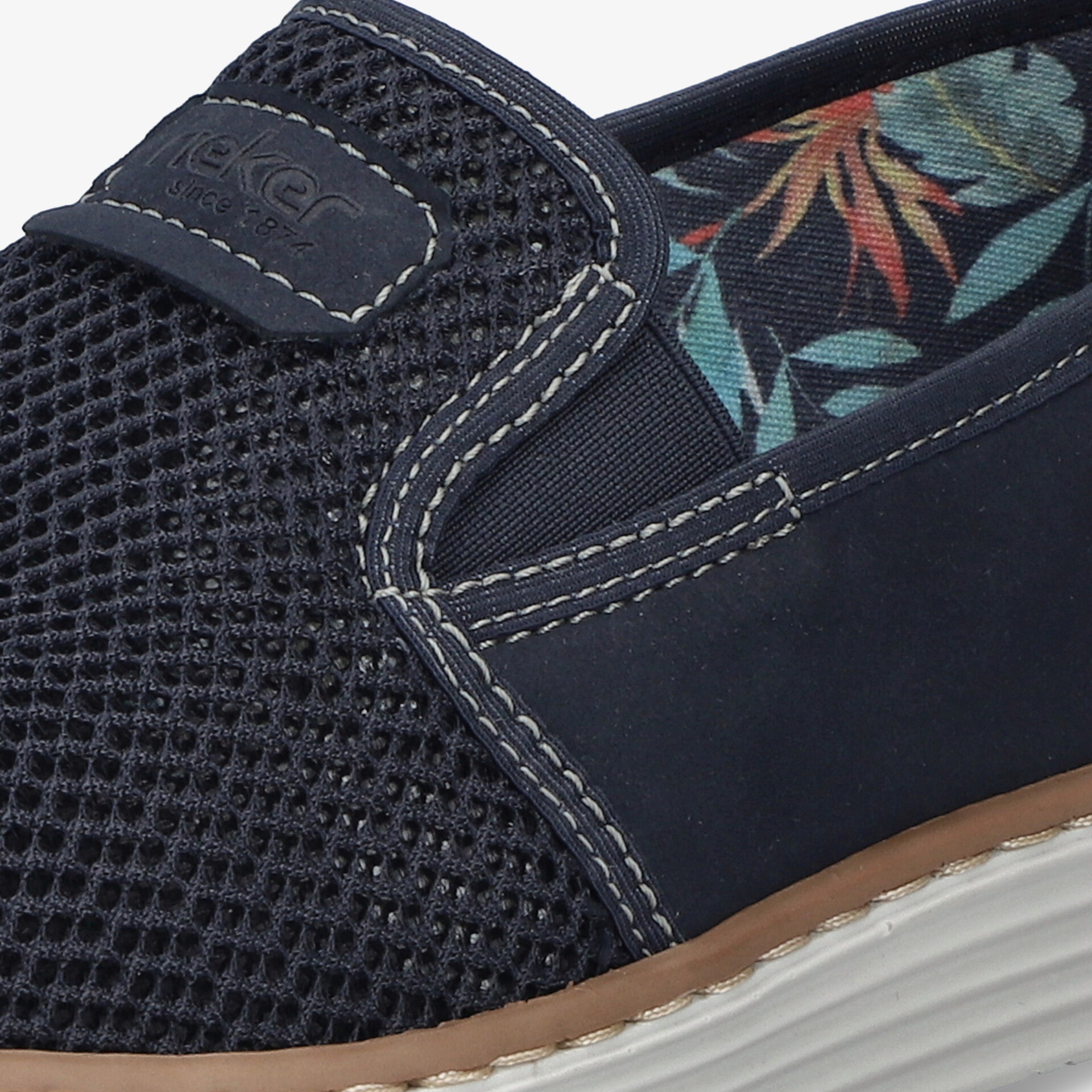 rieker Herren Slipper blau