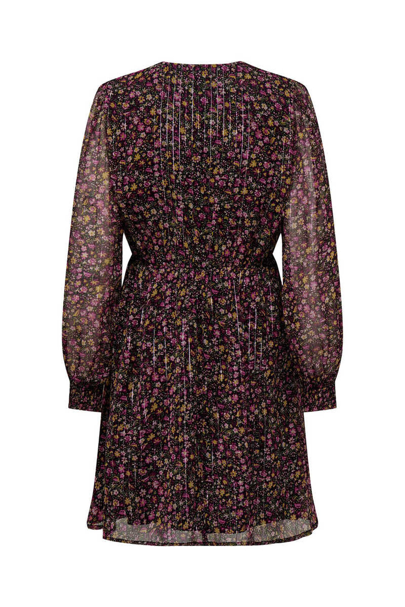 Vestido curto com decote em V