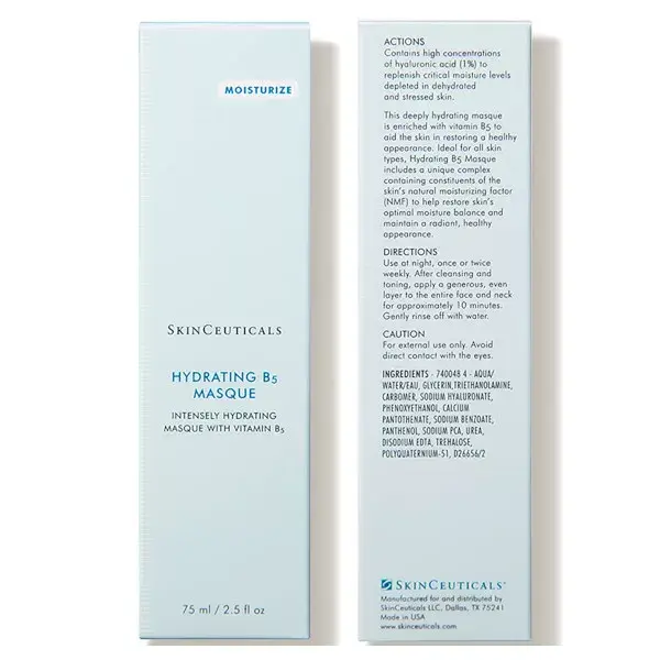 SkinCeuticals Hydratants Hydrating B5 Masque Hydratant Visage 75ml