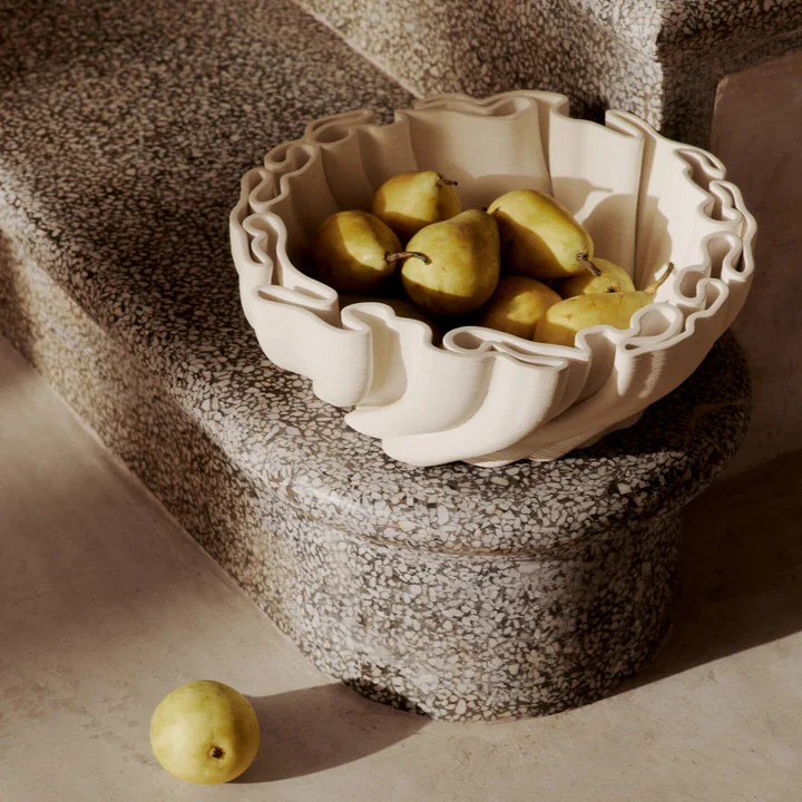 Ferm Living - Dedali Schale, Ø 35,5 cm, off-white