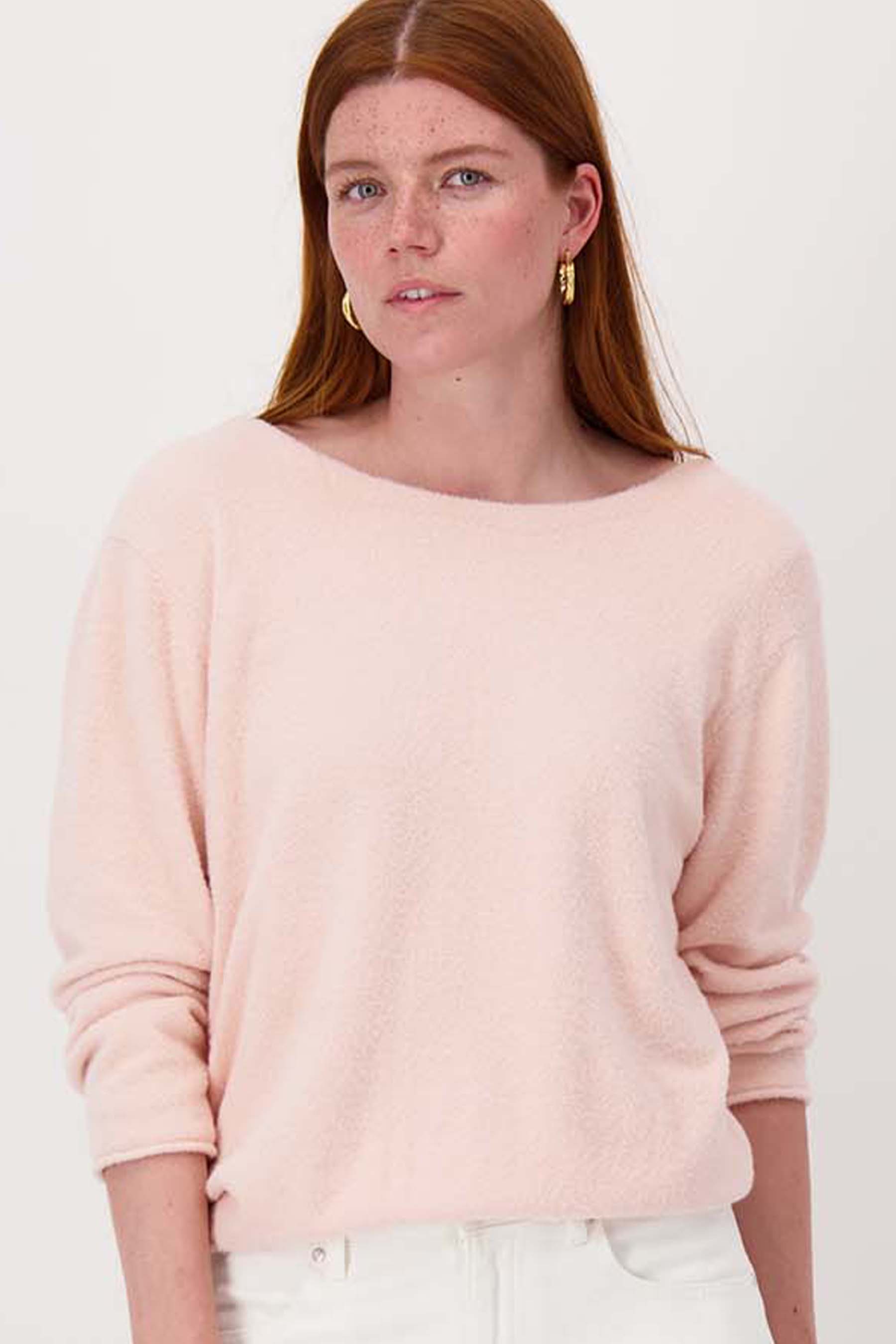 V hals trui 2 kanten draagbaar 3/4 mouw